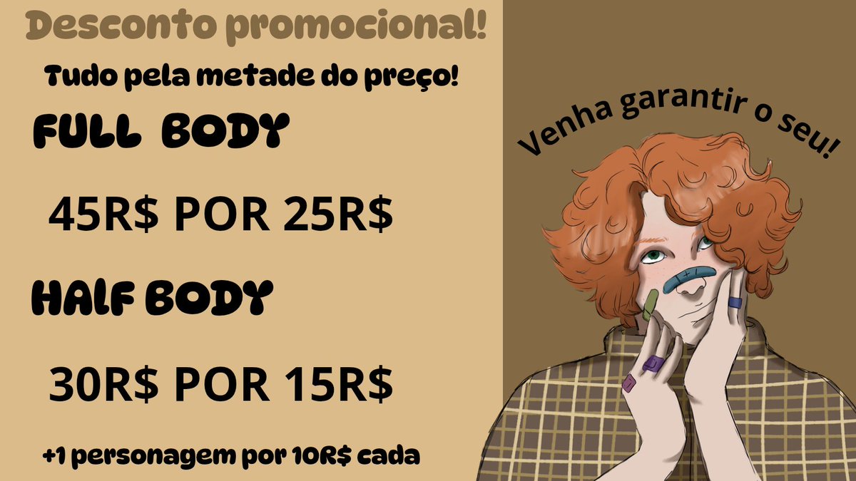 Now_Pug_Baby's tweet photo. As promoções vão ficar esse mês todo! Temos vaga apartir do dia 18!
#ComissionOpen https://t.co/iC1iKL3U7i