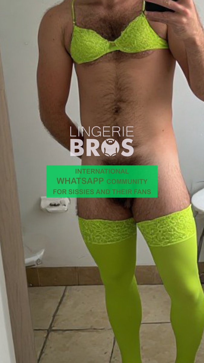 Men wearing lingerie tweet media