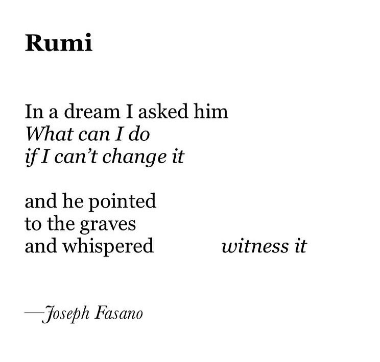 Joseph_Fasano_'s tweet photo. One night, after trying to write about this troubled world, after crossing out pages and pages of what I'd written, I fell asleep, dreamt of being visited by the great poet Rumi, and woke with this poem. https://t.co/5TlJiZ2Boy
