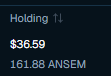 Ferrowec's tweet photo. Bought another $10 of $ANSEM this week.

From the last tweet, the holders have gone from ~110k to ~130k, which is very powerful metric.

From the top, the market cap dropped about 50%, which I like because I can buy more tokens for less.

Creator fees are going straight into the liquidity pool now.

Still early, still volatile, still a memecoin, but the "give back instead of extract" thing keeps showing up.

The thesis hasn't changed.