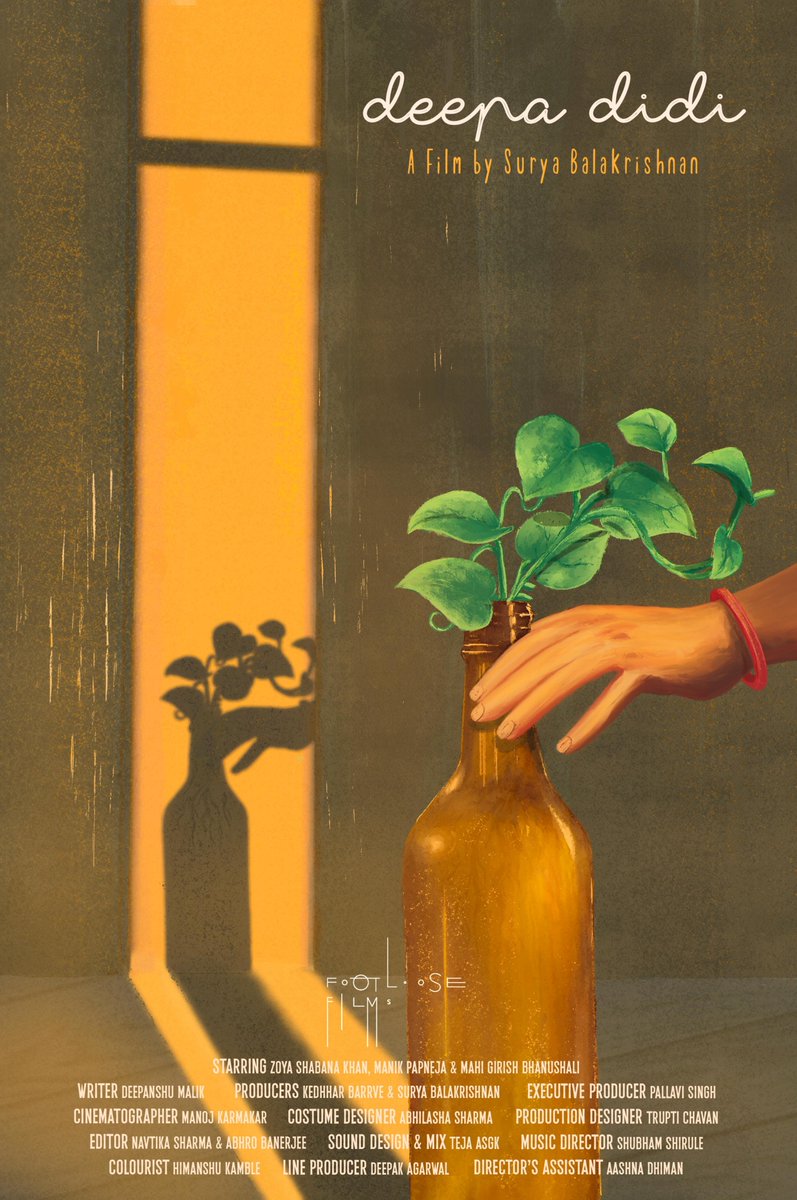 CinemaRareIN's tweet photo. A young man and his housemaid inhabit the same home, yet experience it in profoundly different ways.

Hindi short film #DeepaDidi (2026) by #SuryaBalakrishnan, now streaming on @Zee5India. 

Ft. Zoya Khan, Manik Papneja &amp; Mahi Bhanushali. https://t.co/KbjI4NqrmO