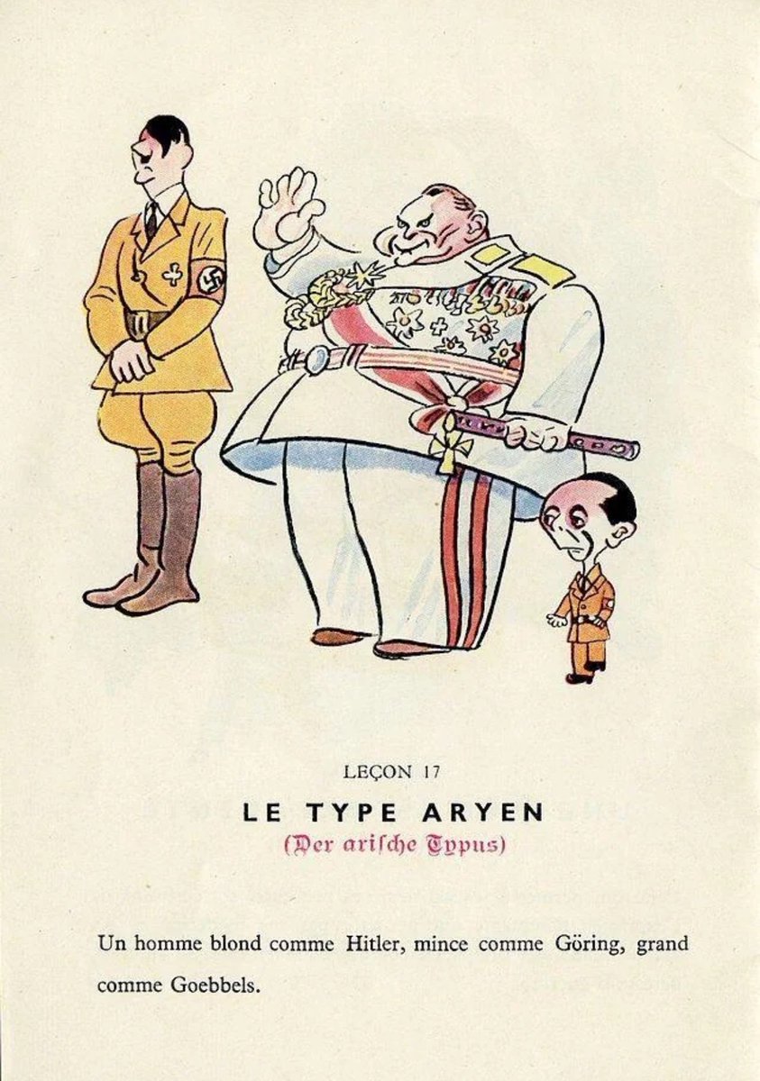 TheNameofWar's tweet photo. ‘The Aryan Type: blonde like Hitler, slim like Göring, tall like Goebbels.’ https://t.co/R5oASSHgKV
