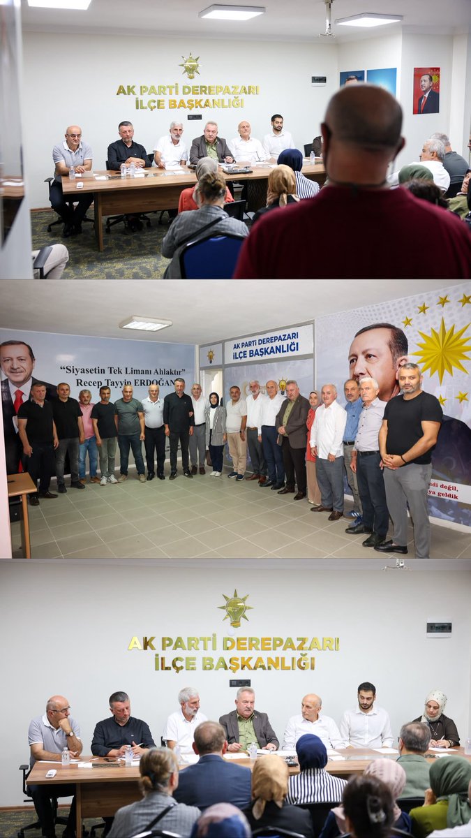 YilmazKATMER's tweet photo. Kıymetli hemşehrilerim,

📍Bugün, Derepazarı İlçe teşkilatımızın katılımıyla Daraltılmış Derepazarı İlçe Danışma Meclisi Toplantımızı gerçekleştirdik. Toplantımızda teşkilat çalışmalarımızı değerlendirerek ilçemizde yürüttüğümüz hizmetleri ve önümüzdeki döneme ilişkin hedeflerimizi istişare ettik. 

📍Ardeşen Şoförler ve Otomobilciler Esnaf Odası Başkanı Turan Memoğlu’nu ve muhtarlarımızı ağırladım. Nazik ziyaretleri ve samimi sohbetleri dolayısıyla kendilerine teşekkür ediyor, çalışmalarında başarılar diliyorum.