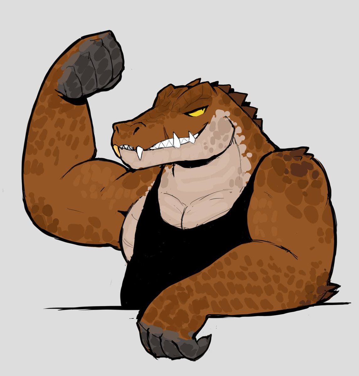 OwlGizmo's tweet photo. This caiman is truly a spectacle 🇸🇻 💪

🎨 : juicyghost 🦋 https://t.co/fIoN4x5vJ7