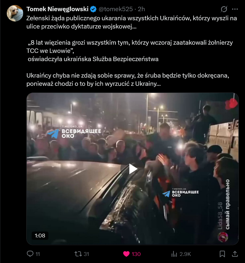 KolinskiRobert's tweet photo. @mar_luniewski O, jest jeszcze ciekawiej - wygląda, że #nazi-dyktator Zełeński i jego Gestapo chcą pozamykać tych gówniarzy ze Lwowa na 8 lat; Rosja przy neohitlerowskiej juncie z Kijowa to ostoja praworządności:) #UKraineNaziState; ☠️⚡️ https://t.co/5Xs90xxH3S