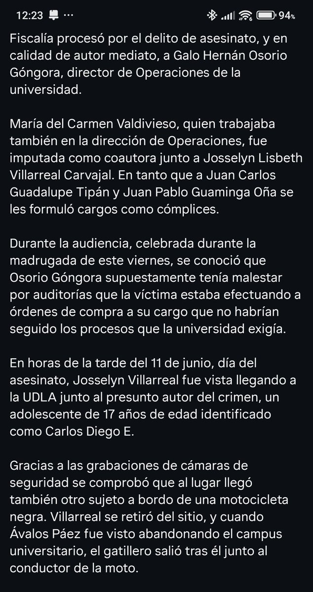 Vero_Barreiros's tweet photo. Acá el motivo del asesinato del gerente financiero de la UDLA. El chanchullo está en todo lado! I felices! En esta nota de esta cuenta están los nombres completitos de los asesinos. @Casi_Guaytambo @berta_talbott @LaCarol_M @isnai23 https://t.co/PM1ogDbruh