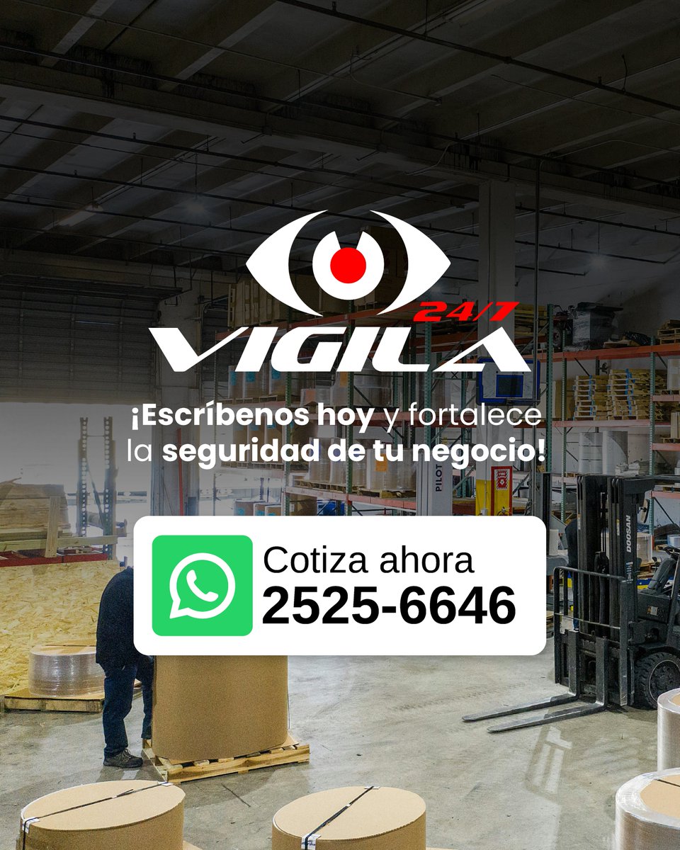 Vigila247's tweet photo. Una pérdida de inventario puede costarte mucho más que invertir en seguridad 📦Controla entradas, salidas y movimientos con un sistema de videovigilancia diseñado para almacenes y bodegas
📲 Solicita una visita técnica 2525-6646
#Vigila247 #SeguridadEmpresarial #Videovigilancia https://t.co/cl1EYffJjl