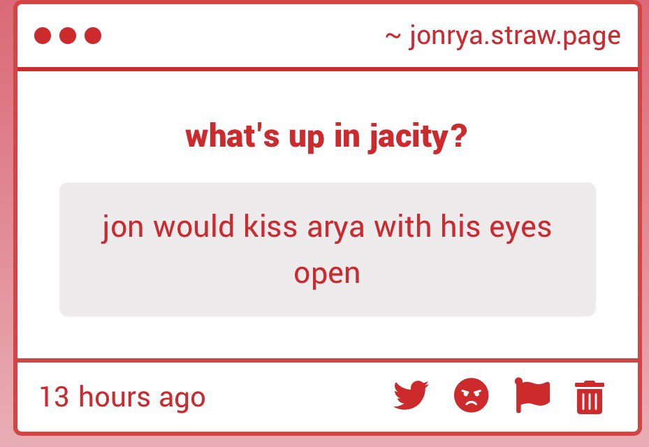 aryandjon's tweet photo. this is sending me so bad for some reason at first i pictured it as a innocent kiss but now im just imagining it as him post resurrection being odd and always wanting his eyes on arya bc she was gone for too long !!! https://t.co/pVgmiGV37S