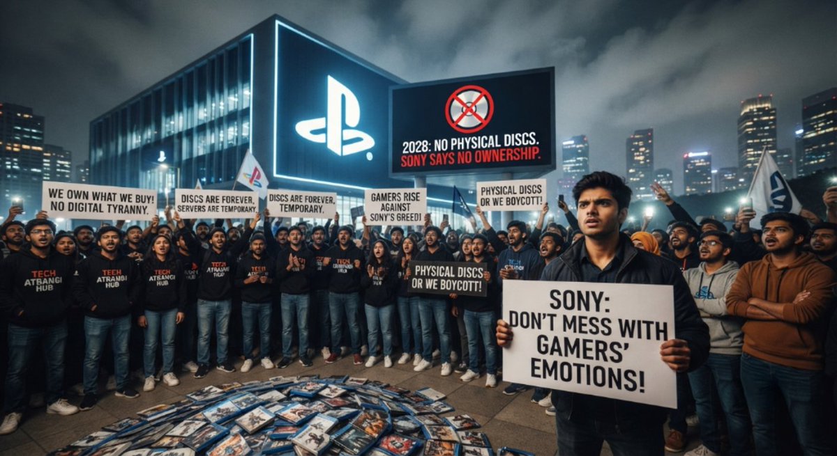 SameerSamKhan_'s tweet photo. @PlayStation As long as I hold a physical disc, I own the game. 'Digital-only' is just a path to corporate control and arbitrary pricing. 🎮 We gamers stand united—protect our right to own our media! Why should we surrender our hard-earned money for a mere subscription? Never! 🚫 https://t.co/0zN1VJzLwd