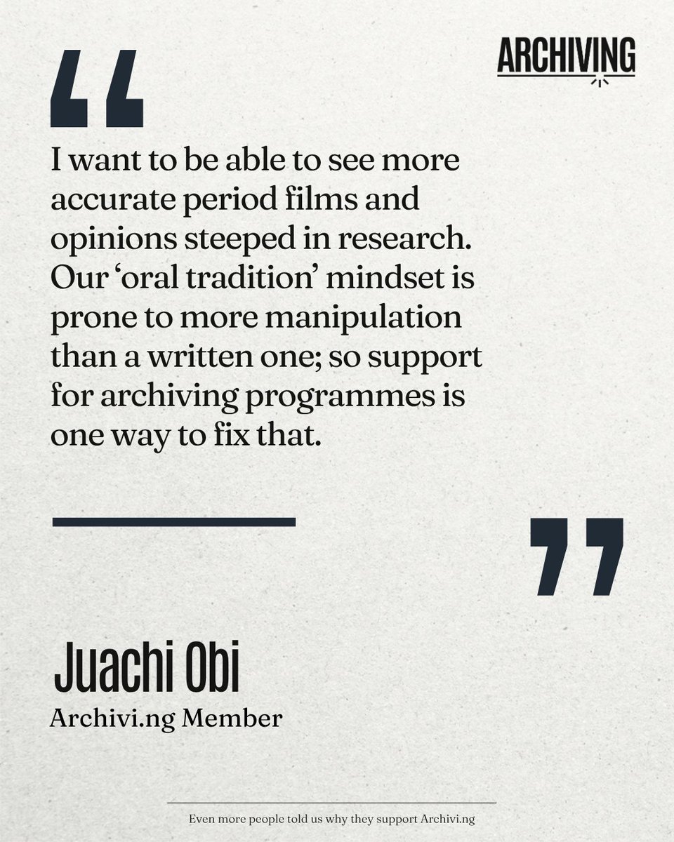 StartArchiving's tweet photo. Every newspaper that disappears is a piece of Nigeria's memory we may never get back. Preserving our history happens because people decide it's worth protecting.

If you believe Nigeria's past should remain accessible to everyone, become an https://t.co/fC0pNfUvGS Member today. https://t.co/oHP1wRM0PH