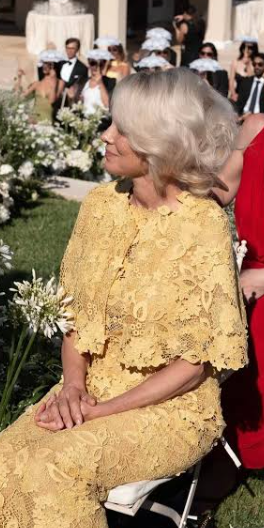 JebraFaushay's tweet photo. In the shadow of the Travis Kelce/Taylor Swift wedding bonanza, Pamela Anderson and Tommy Lee's son got married.

Pamela wore a custom Oscar de la Renta dress and cape. This is classy, age-appropriate, and flattering. 

(oscardelarenta) https://t.co/JgKdLTCQVE
