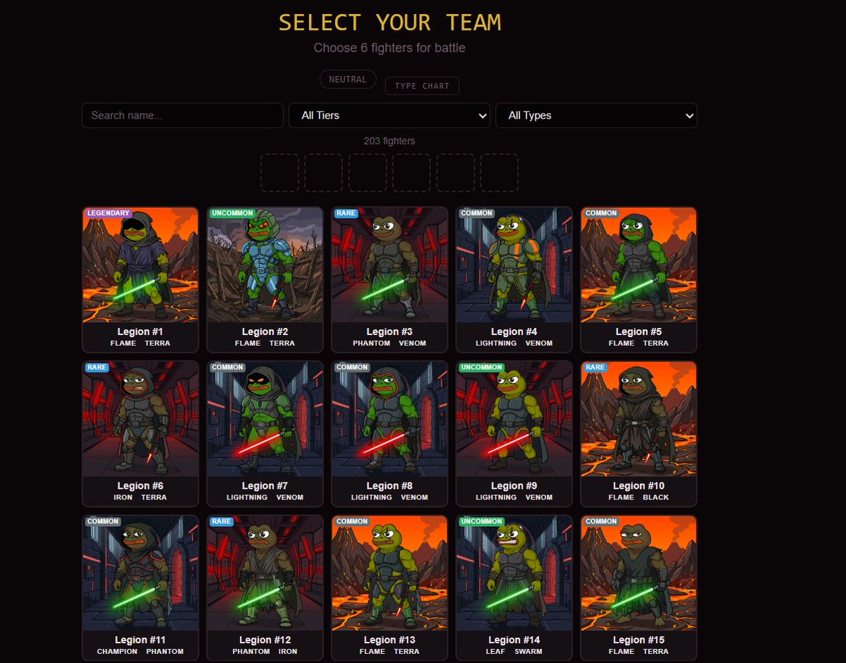 epepethereum's tweet photo. Development of EPEP ROYALE is in progress..

Select your team of 6 EPEP Warriors..⚔️ https://t.co/ZWGOJyxBH1