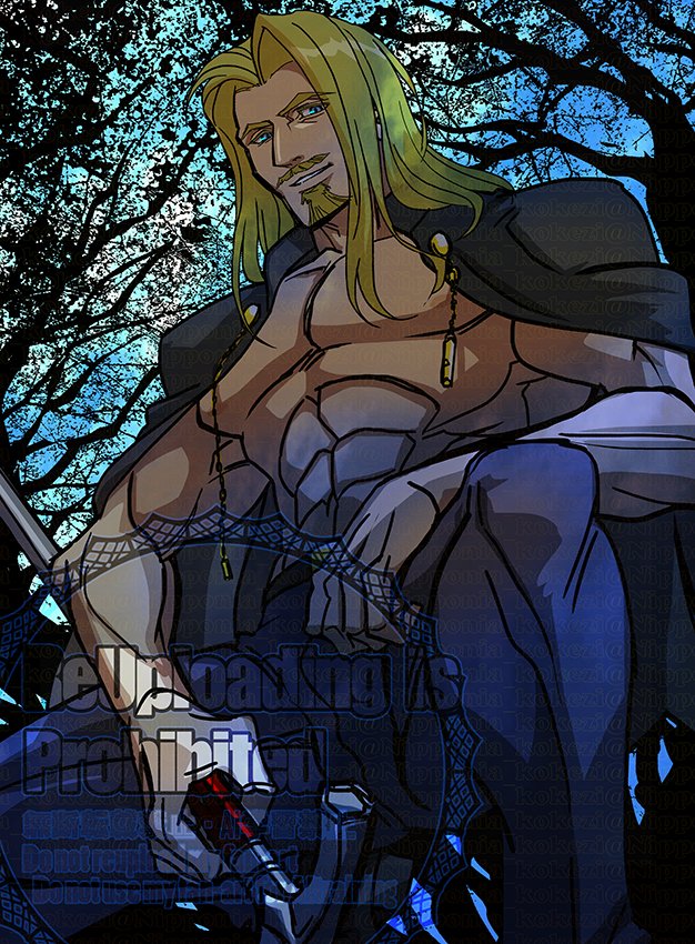 Nipponia_kokezi's tweet photo. 【ブラボ画】ヴァルトールさん
露出度の高いおじさんを描くとモチベは上がるけれども原稿は進まない夜 https://t.co/dp8gyoEdRH