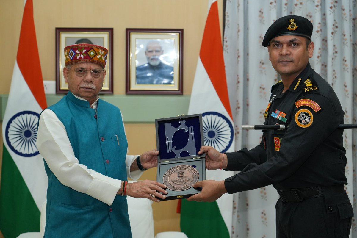 nsgblackcats's tweet photo. "Excellence is not an act, but a habit of unwavering commitment to duty."
The 26 SCG, NSG, Mumbai has been conferred the Governor of Telangana Unit Citation for Distinguished Service on
10 Jul 2026 in recognition of its exceptional professionalism, operational excellence and steadfast commitment to national security.
This honour reflects the courage, dedication and selfless service of every Black Cat .
Jai Hind ๐ฎ๐ณ
@HMOIndia @PIBHomeAffairs @TelanganaCMO @RajBhavanTS
#NSG #BlackCats #DistinguishedService #UnitCitation #NationalSecurity #DutyHonourNation #ServiceBeforeSelf #JaiHind
