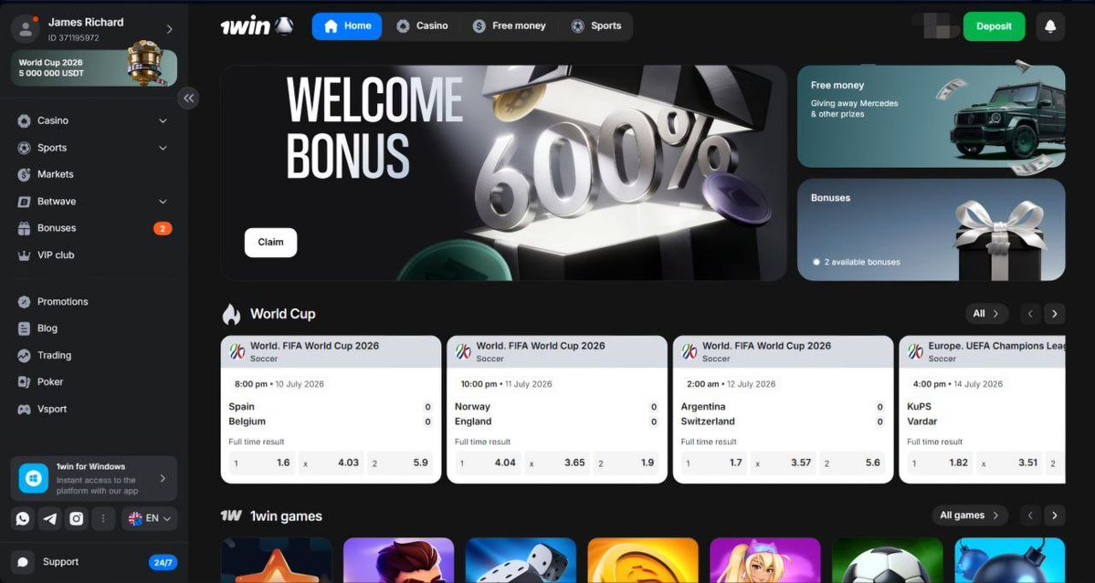 awesome_geniuz's tweet photo. The Ultimate iGaming Experience Just Got Better, Meet @1winPro.

1win Pro is the premier iGaming platform that seamlessly combines world-class sports betting, an expansive casino, and cutting-edge features into one powerful, user-friendly experience. 

With a Curaçao gaming license, robust security, and a focus on crypto-friendly payments, @1winPro stands out as a leading choice for players seeking variety, speed, and reliability.

1win Pro offers betting on 35–40+ sports and esports, including football, tennis, basketball, cricket, MMA, Formula 1, and popular esports titles.

Offering:
1️⃣Extensive pre-match and live betting with real-time odds updates.

2️⃣Wide variety of markets: match winner, totals, handicaps, player props, corners, cards, BTTS, correct score, and more.

3️⃣Accumulators, system bets, and long-term/out right wagers.

4️⃣Live streaming for major events.

5️⃣High betting limits on many markets.

6️⃣Virtual sports for 24/7 action.

The 1win Pro mobile app brings the full platform to your fingertips. Available for Android (via APK from the official site) and iOS (via web or App Store). These gives users:
- Intuitive, fast-loading interface.
- Full sportsbook, casino, and live casino access.
- Live betting, streaming, and statistics.
- Instant deposits/withdrawals.
- Push notifications for bonuses and matches.
- Secure and optimized for all devices.

1win Pro supports 60+ payment methods(including cryptocurrencies, fiat options with minimum deposits as low as $1 in many cases and fast withdrawals).