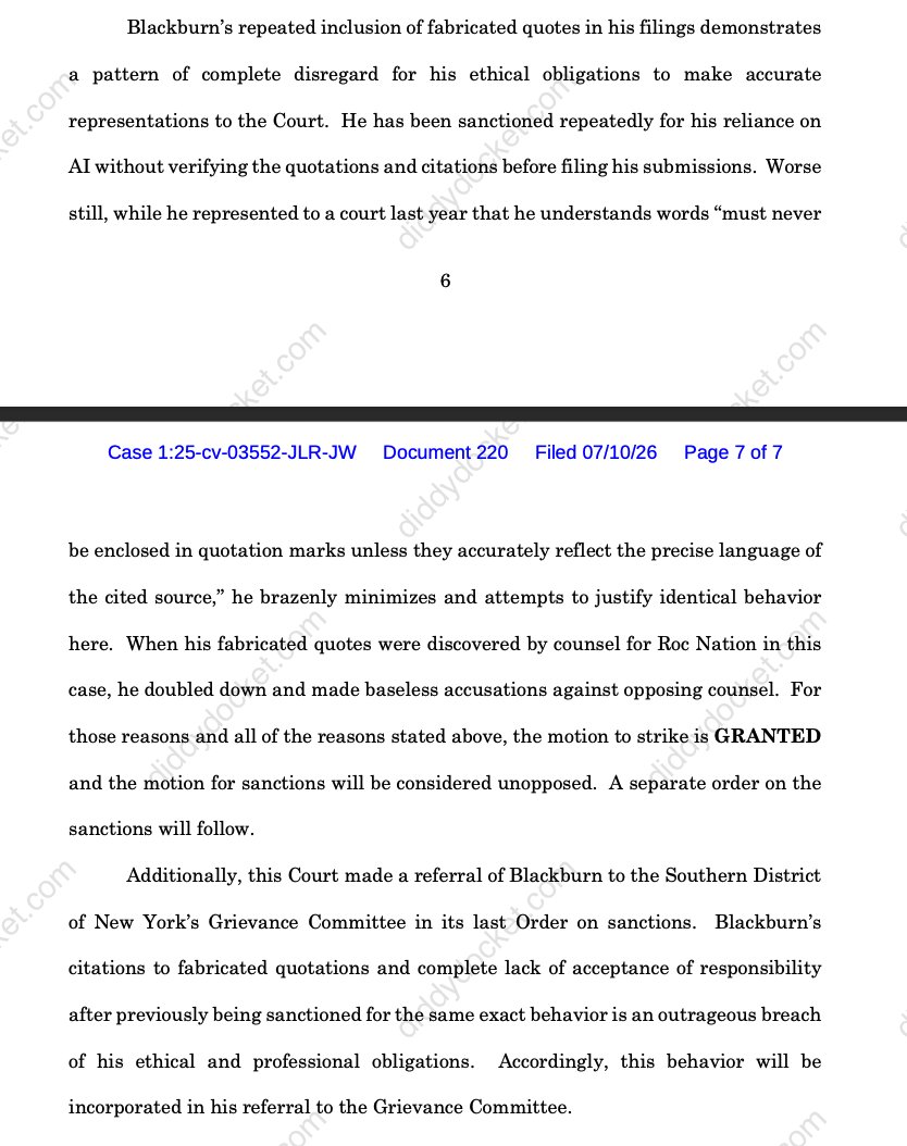 🧑‍⚖️ The Diddy Docket tweet media