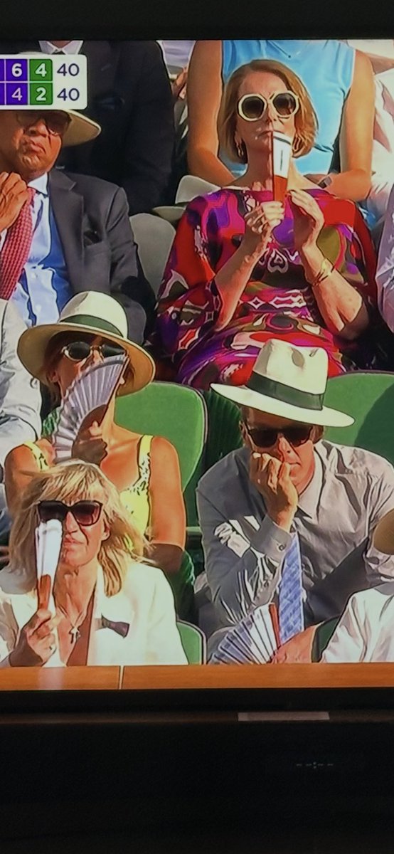 Tania221666's tweet photo. Hats at jaunty angles ,Sophie and Benedict (📸 taken from my TV) https://t.co/jl199STZ55