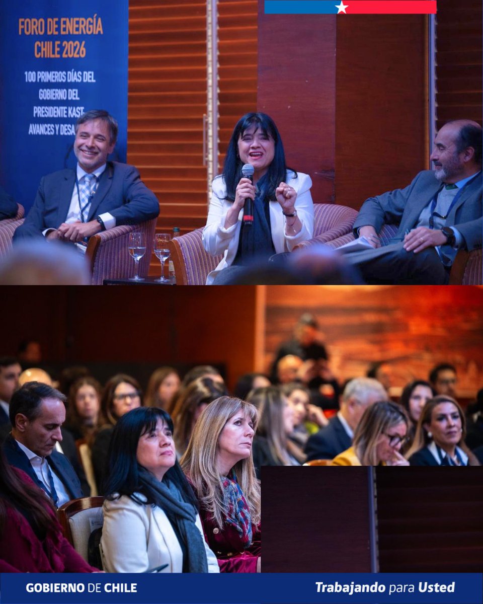 SEC_cl's tweet photo. La Superintendenta de la SEC, Marta Cabeza, participó en el #ForoDeEnergíaChile2026, organizado por @WEC_Chile  donde integró el panel "Sustentabilidad", abordando los desafíos de una transición energética que combine desarrollo sostenible, innovación y seguridad para las personas.

#SECChile #TransiciónEnergética #Sustentabilidad