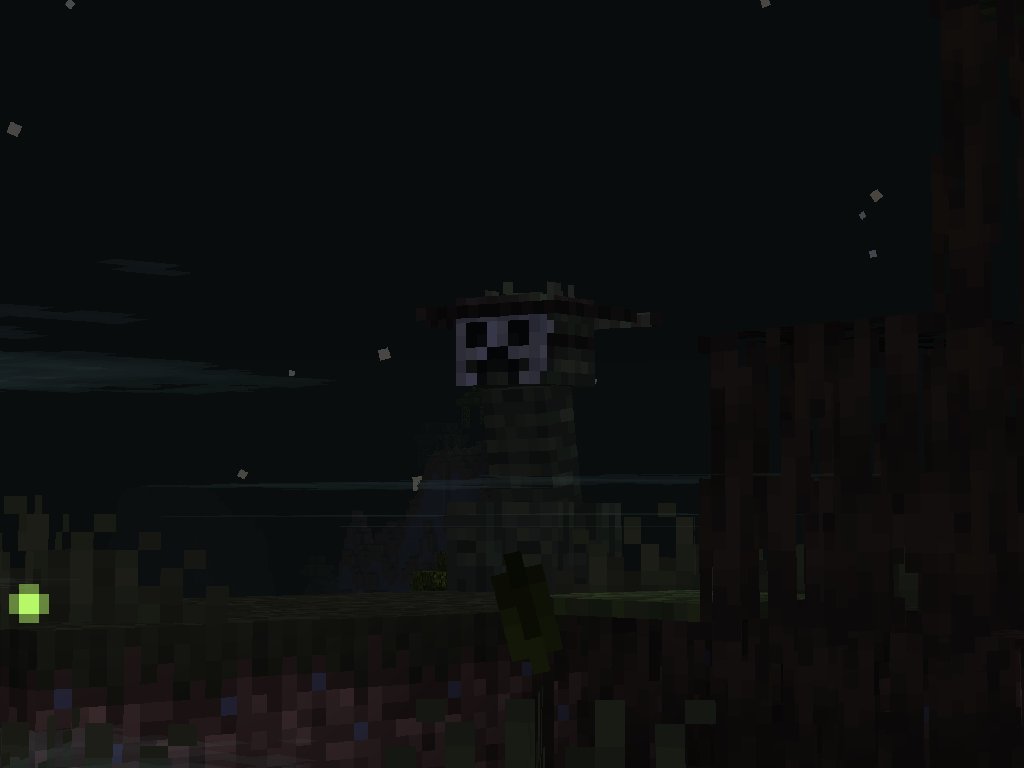 spaceNiki_'s tweet photo. nevermind ig, for whatever reason removing creeper overhaul killed the projects vibes for me, here's a swamp creeper retexture https://t.co/Ndybdm5Tp4