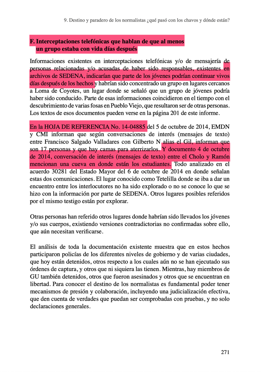 AlfredoLecona's tweet photo. ⚠️SALVADOR CIENFUEGOS supo y OCULTÓ que NORMALISTAS continuaban CON VIDA días después del 26 de septiembre de 2014.

El GIEI se fue del país dejando EVIDENCIA técnica, documental y de inteligencia sobre el ocultamiento.

Lo que acaba de hacerle la @CNDH a Ayotzinapa para encubrir al ejército y aliados de la presidenta es lo más CRIMINAL que han hecho Piedra, Estrada, Pomposo y el resto de delincuentes que secuestraron la institución. 43 veces miserables. 135 mil veces malditos.