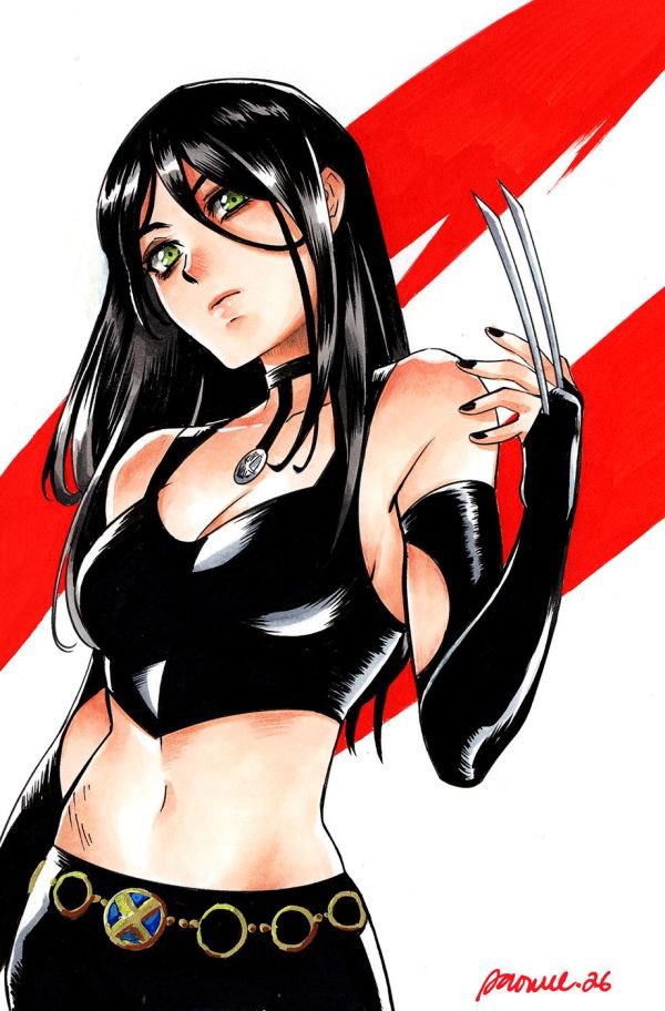 raremarq's tweet photo. Ending Tomorrow!
Be sure to get your bids in on this incredible X-23 piece by the wonderful @_saowee before the auction closes.
Auction ends July 11, 2026 at 5pm PST
https://t.co/g0VroXZZa3
#raremarq #saowee #x23 #marvel #xmen https://t.co/lBJnxeVPcZ
