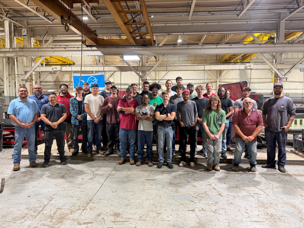 DynastyFab_'s tweet photo. At Dynasty Fab, our mission is simple: Creating opportunities for hardworking Americans. That's why we're proud to open our doors to students from M3 Maritime Manufacturing @MacombCollege  , giving them a firsthand look at the skilled trades, craftsmanship, and careers that power American manufacturing. The future is built by those willing to learn, work hard, and create something great.

#Manufacturing #SkilledTrades #WorkforceDevelopment #DynastyFab #MadeInAmerica #MacombCommunityCollege #M3