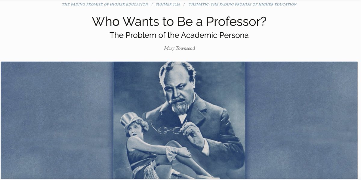 NickBurns's tweet photo. Despite the collapse of the academic career, people still want to be professors—but being a professor seems to require pretending to not want anything at all. https://t.co/AAqxMP2ihP