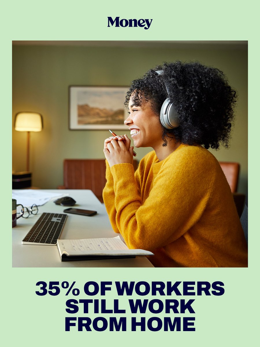 Money's tweet photo. Return-to-office mandates grew stricter last year, but remote work still expanded. A new Bureau of Labor Statistics survey found 35% of employed Americans worked from home at least part of the time, up from 33% in 2024. The data showed that even as companies pushed workers back to the office, flexibility and hybrid schedules remained central to the modern workplace.
