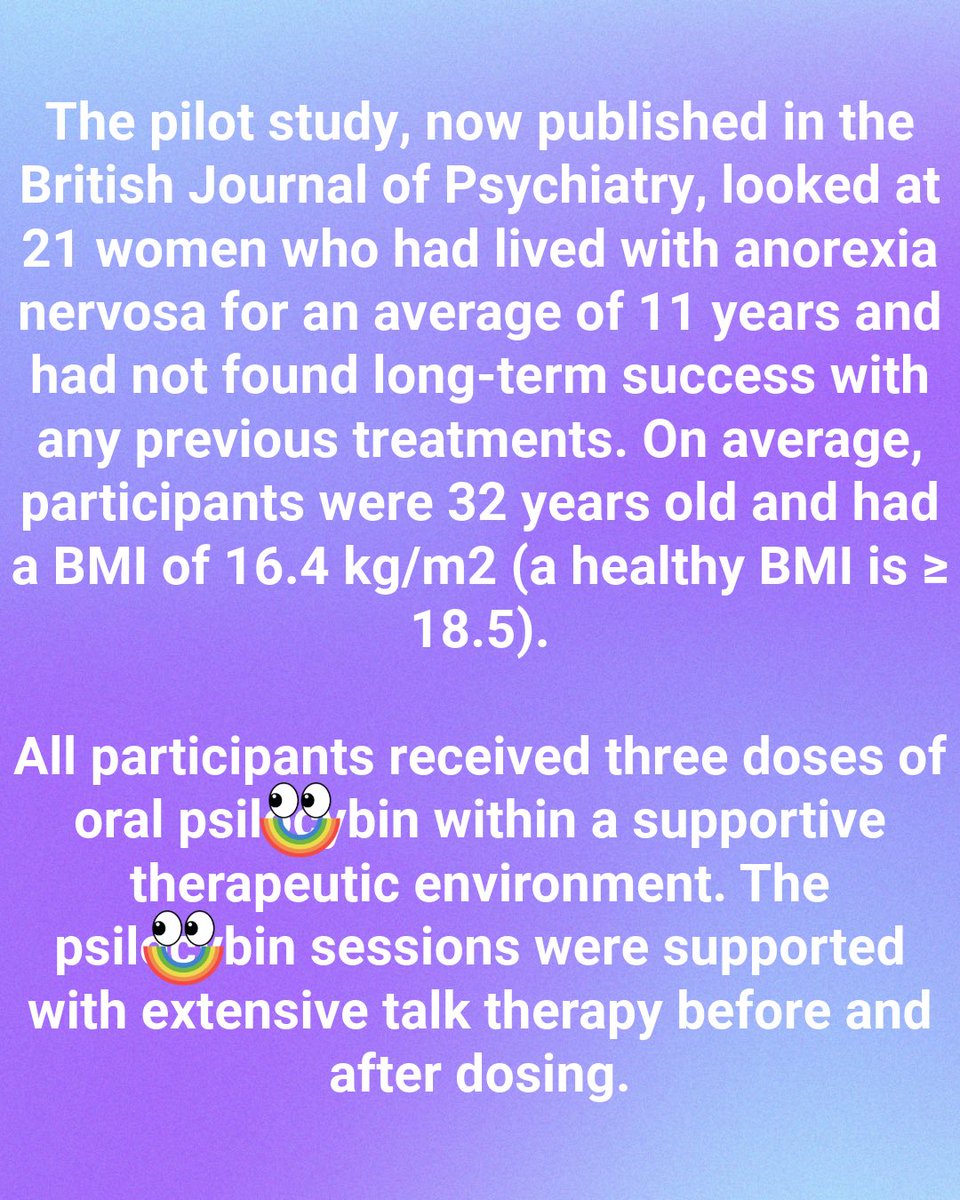 AmbrosiaChurch's tweet photo. A recent pilot study from researchers at Imperial College London found that combining therapy with compounds found in certain fungi showed promising potential for adults living with anorexia nervosa.
#MentalHealth #EatingDisorders #AnorexiaRecovery #RobinCarhartHarris https://t.co/SFielhE6Zu