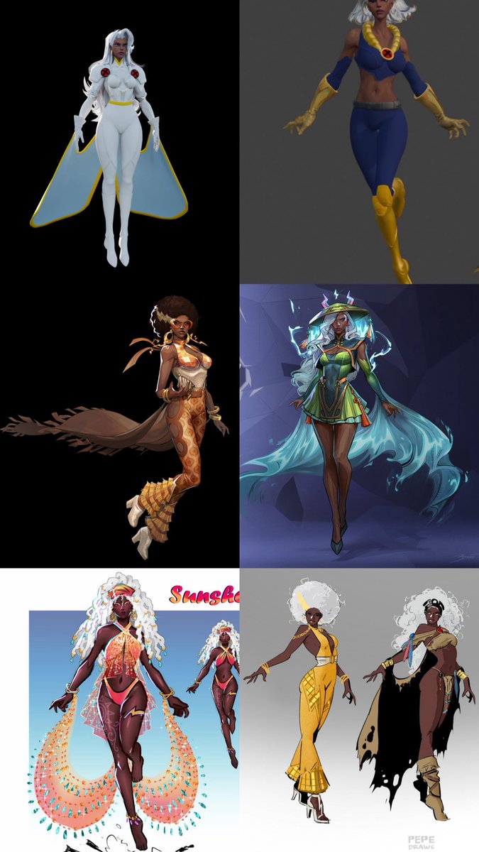 PrettyBoyAzul's tweet photo. @zingodude @MarvelRivals 

Look at all these designs Storm fans are creating! 

Are you not tired of seeing your comment section…”Where’s a Storm Skin” 

Release the skins so we can buy!

Take my f*ng money and give me a Storm skins! https://t.co/vv1zqHu7KP