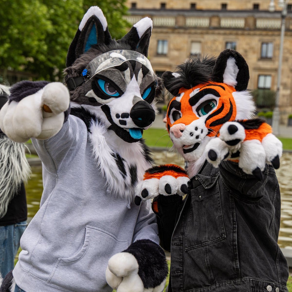 wereNwolf's tweet photo. Point at the camera!  
Joining me this Fursuitfriday is Kalani! 

Always fun to join him in front of the camera! ✨ 

📷: Faern42 
🪡: @TheKarelia https://t.co/9PmOOXm3Zv