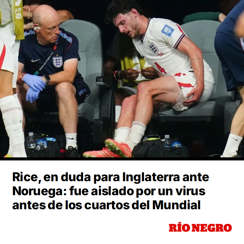 rionegrocomar's tweet photo. El mediocampista fue separado del resto del plantel y su presencia en el duelo de este sábado está en duda, a la espera de su evolución y el temor por otros contagios. Los detalles. https://t.co/vslo71MR2M https://t.co/ED5Es9LIcc
