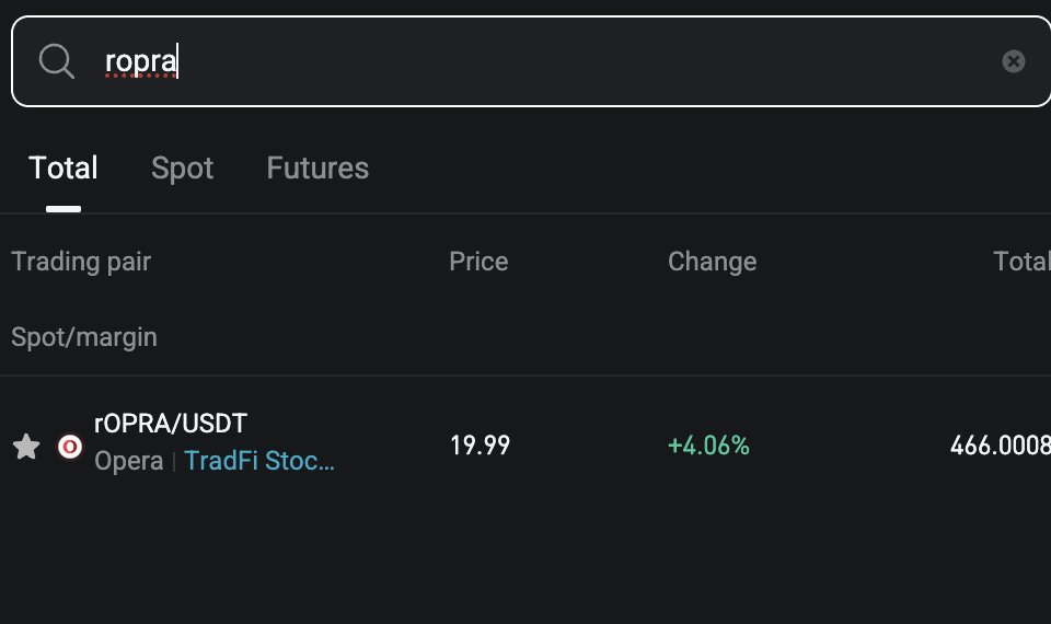 Beixzuan6's tweet photo. @Bitget_TradFi Everyone tests liquidity on the obvious names. I'd rather see $rOPRA with a $100,000 market order and a side-by-side comparison against another tokenized stock platform. If the fills stay clean, that's the kind of proof I'm looking for.  $rOPRA

#rTokenLiquidityChallenge https://t.co/KZXTSicrt7