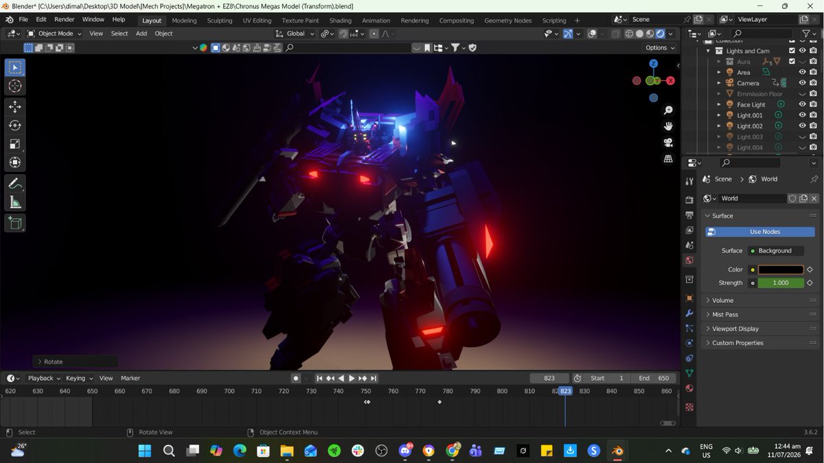 dimalanta_tr's tweet photo. A new aesthetic upgrade is in the works for the EZ8-inspired mecha, heavily influenced by the Decepticon leader himself. Keeping the full details under wraps for now... ๐ท
Looking for custom 3D art?
#WorkInProgress #Blender3D #Mecha #Megatron https://t.co/DG5nrDZxRy