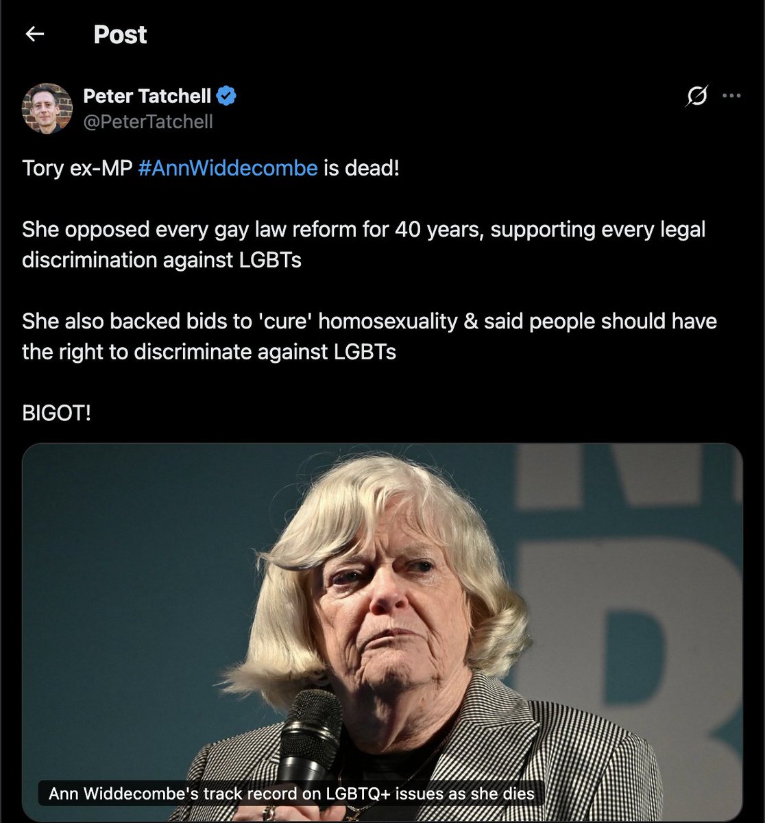 D_Babs_Johnson's tweet photo. @PeterTatchell https://t.co/AiPClRehQ0