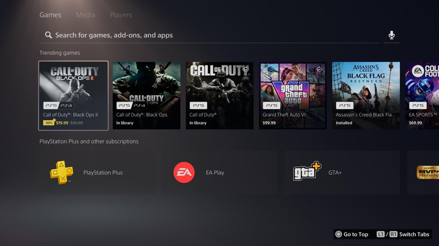 AlertesInfos's tweet photo. 🎮🔫 Call of Duty Black Ops 1 et 2 ont dépassé GTA 6 dans les tendances d’achat du PlayStation Store. (via @SynthPotato) https://t.co/FxPQ9E7Utc