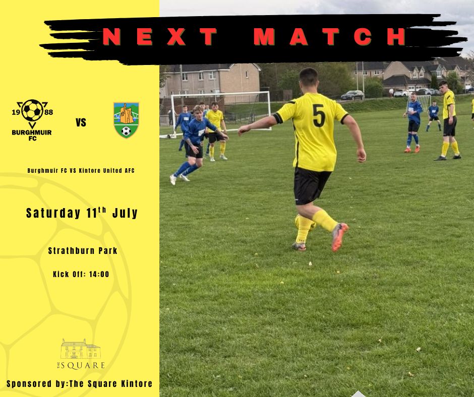 kintoreunitedfc's tweet photo. The start of our pre-season
🆚 | Burghmuir FC
🏟 | Strathburn Park
⌚| 14:00 PM KO
As always all support would be appreciated! 💛 🖤 https://t.co/LShWGoz2ON