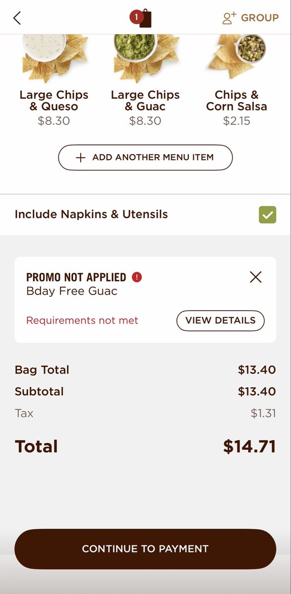 Duckdilla's tweet photo. @ChipotleTweets am I doing something wrong here? https://t.co/P8WRefDkdP