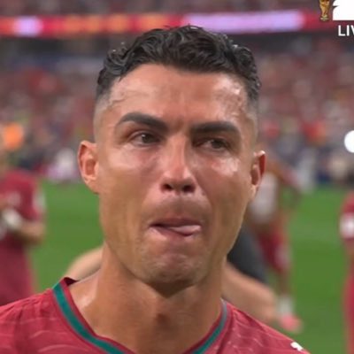Prema_Chinweze's tweet photo. This is so fucking cringe to me, you play for Portugal, why are you emotional you’re not winning the World Cup like you even had a chance, it’s like me crying because Lewis Hamilton beat me in a car race. https://t.co/6lwPpJ11It