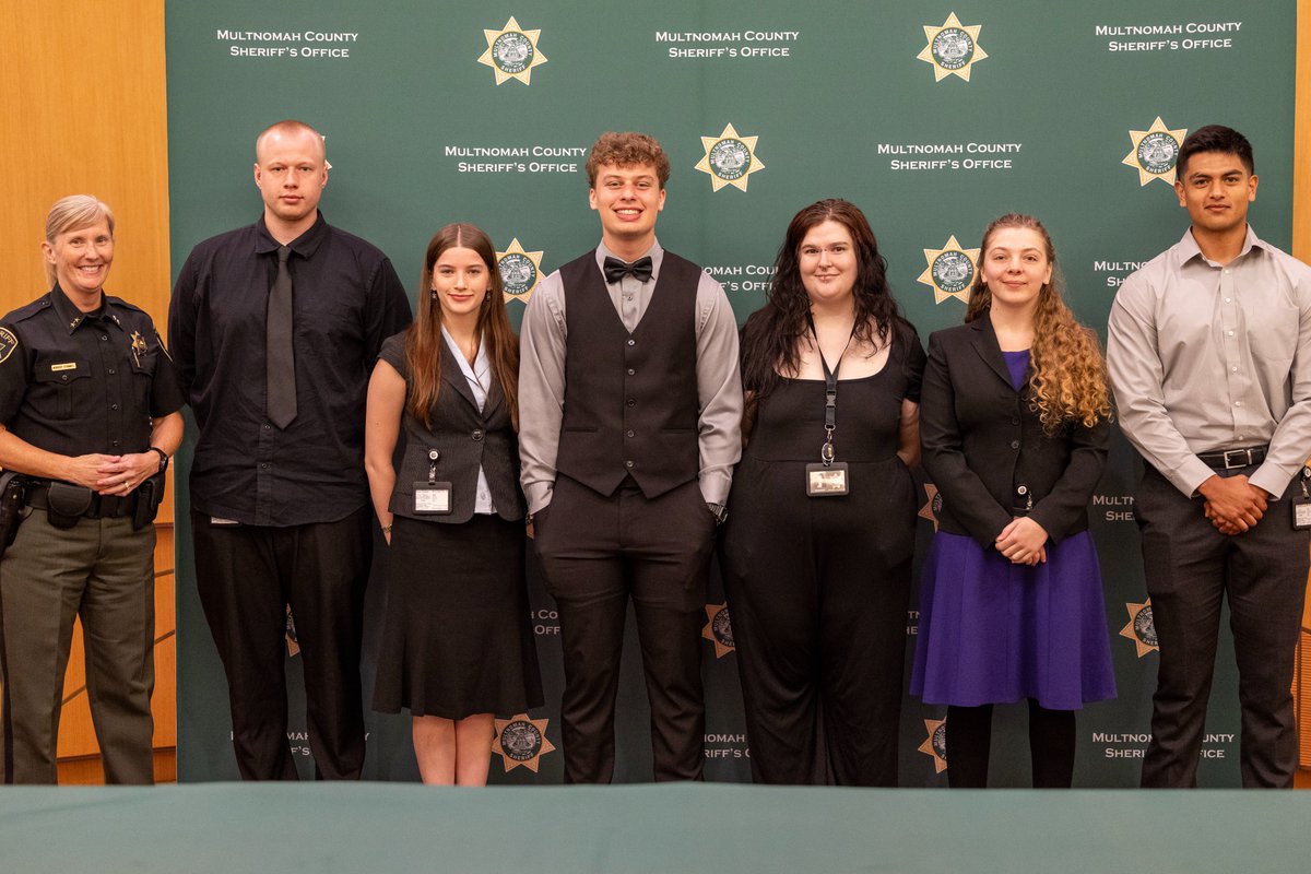 MultCoSO's tweet photo. This month, we’re excited to welcome four summer interns and two new full-time team members. They join a dedicated workforce of more than 800 employees and carry forward a proud 170‑year tradition of service to Multnomah County.

Our mission comes to life in how we show up every day for our community and for one another—through our actions, decisions, and our high standards. We deliver on this mission through three strategic pillars: Serve, Engage, and Lead.

Welcome to our summer interns: Dane Ruehrdanz, Israel Espinoza, Justin Smith, and Kaitlyn Fitzhenry.

And a warm welcome to our newest full‑time members: Records Technician Alyx Bowsher and Corrections Deputy Shaylene Moseley.

We’re grateful you’re here—and we can’t wait to see the impact you’ll make!