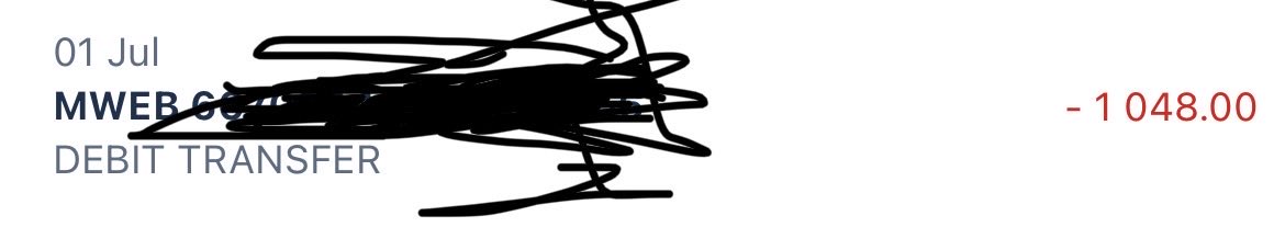 KayMogashoa's tweet photo. @MWEBTweets monthly robbery no service no connection no support they just take money and ignore https://t.co/S2DtRhhMb1