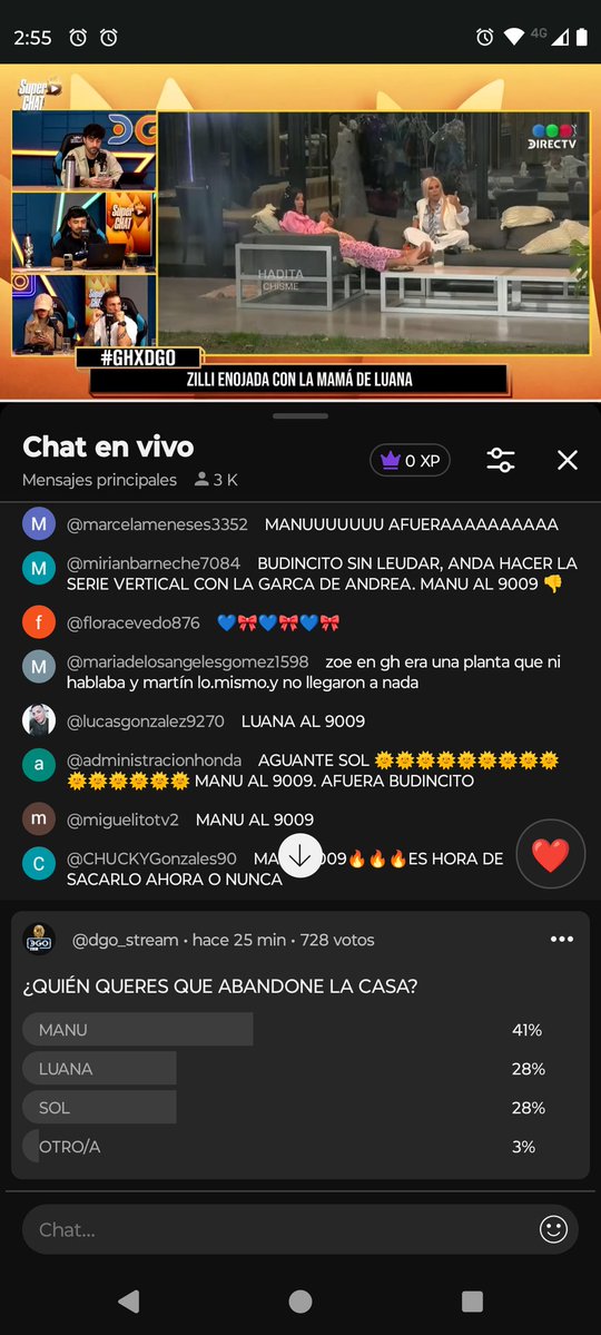 ultraviolentgrl's tweet photo. No puedo creer todos los audios de la gente en #Allaccess van por MANU AL 9009. No sé si se irá el lunes pero al menos la gente se está dando cuenta. #GranHermano https://t.co/rAI90lBEKy