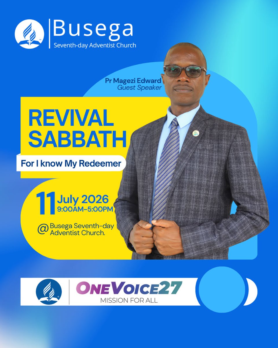 SdaBusega's tweet photo. #BusegaAdventistChurchUpdate: Come join us this sabbath as Pr. Magezi Ewdard wraps up our revival sermon we have fed on throughout the week.
#OneVoice27
#Missionforall
Location
https://t.co/QXDG94BuZx https://t.co/ZaHLmeZCAm
