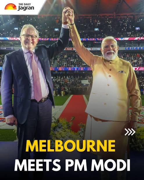 QBCCIntegrity's tweet photo. Dear Victorians,

Your government just paid millions to put on a show for a foreign prime minister. 

30,000+ Indians attended the Marvel Stadium to see Modi, where they sung the Indian national anthem and talked about massively expanding their diaspora. 

The tickets - FREE https://t.co/ta4fQh8fTh