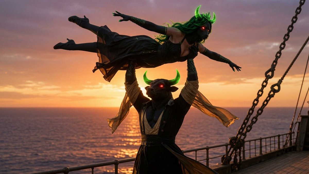 valcoeurdor's tweet photo. Black Bull lifting his Balck Queen while the green horns glow… this is PEAK memecoin romance!

The duo we didn’t know we needed is HERE

CA: 8B3UJbbPWfg2DLF7iWzm9WnXH9y5jhYUUoZaLhqvpump

Who’s buying this pump with me? 👀💎

solana:8B3UJbbPWfg2DLF7iWzm9WnXH9y5jhYUUoZaLhqvpump $ANSEM @Blackqueensol @blknoiz06