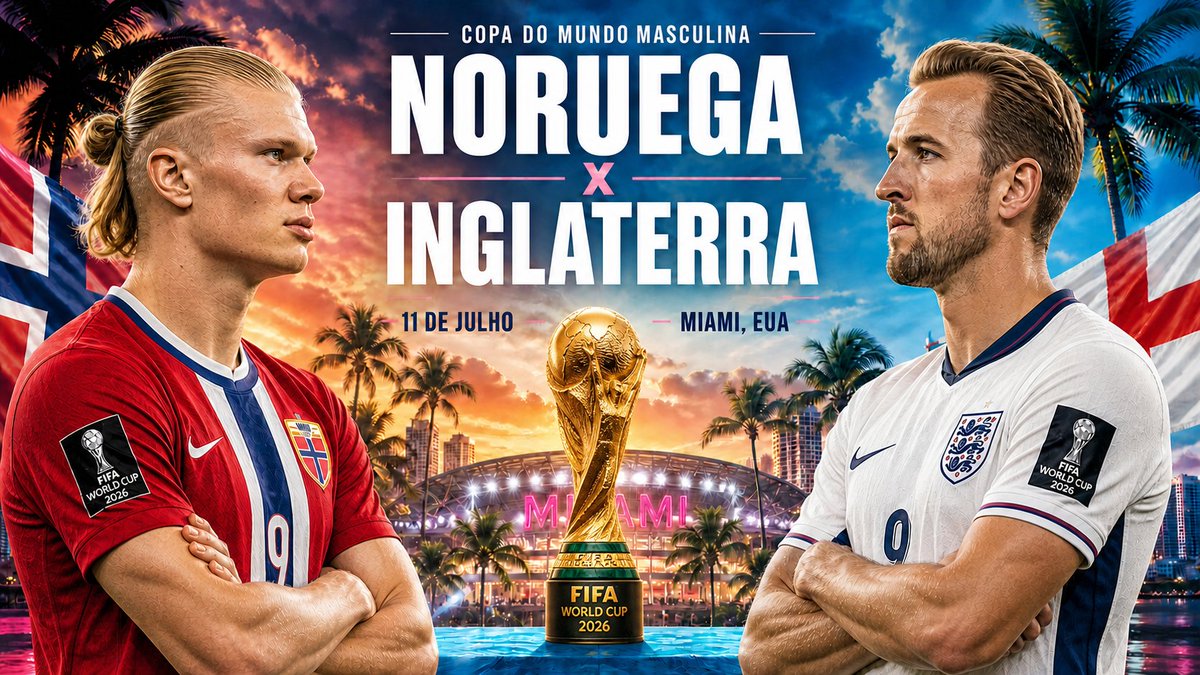 EspadaHolistica's tweet photo. HAALAND VS KANE! NORUEGA X INGLATERRA: QUEM CAI NAS QUARTAS? 🇳🇴⚔️🏴󠁧󠁢󠁥󠁮󠁧󠁿

https://t.co/KG0Hil8TVr

A BATALHA DE MIAMI! Noruega e Inglaterra disputam uma vaga histórica na semifinal da Copa 2026!
#Copa2026 #Noruega #Inglaterra #Haaland #Bellingham #WorldCup2026 #Futebol #QuartasDeFinal https://t.co/DIrEFoPUhI
