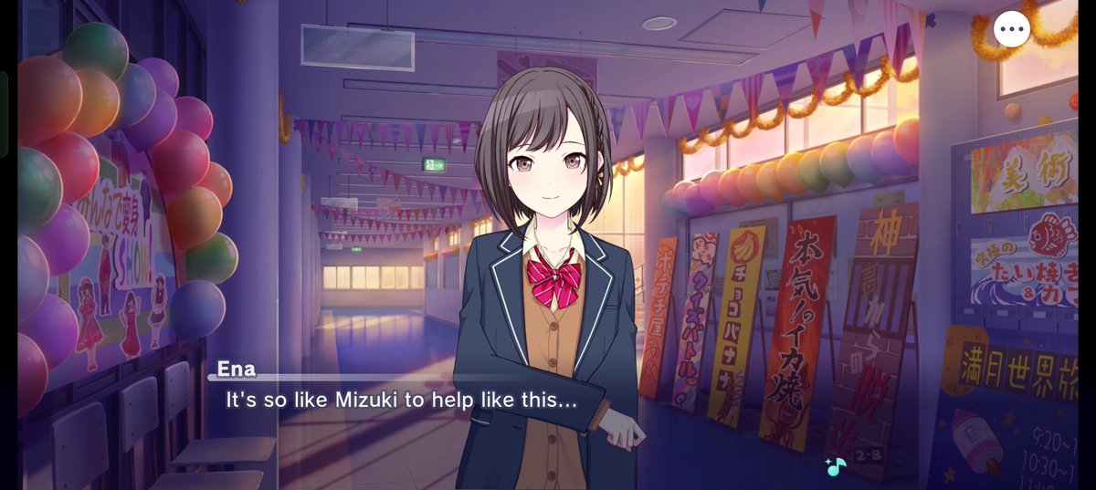 I love how they so often deliberately focus on a frame to show Ena ...