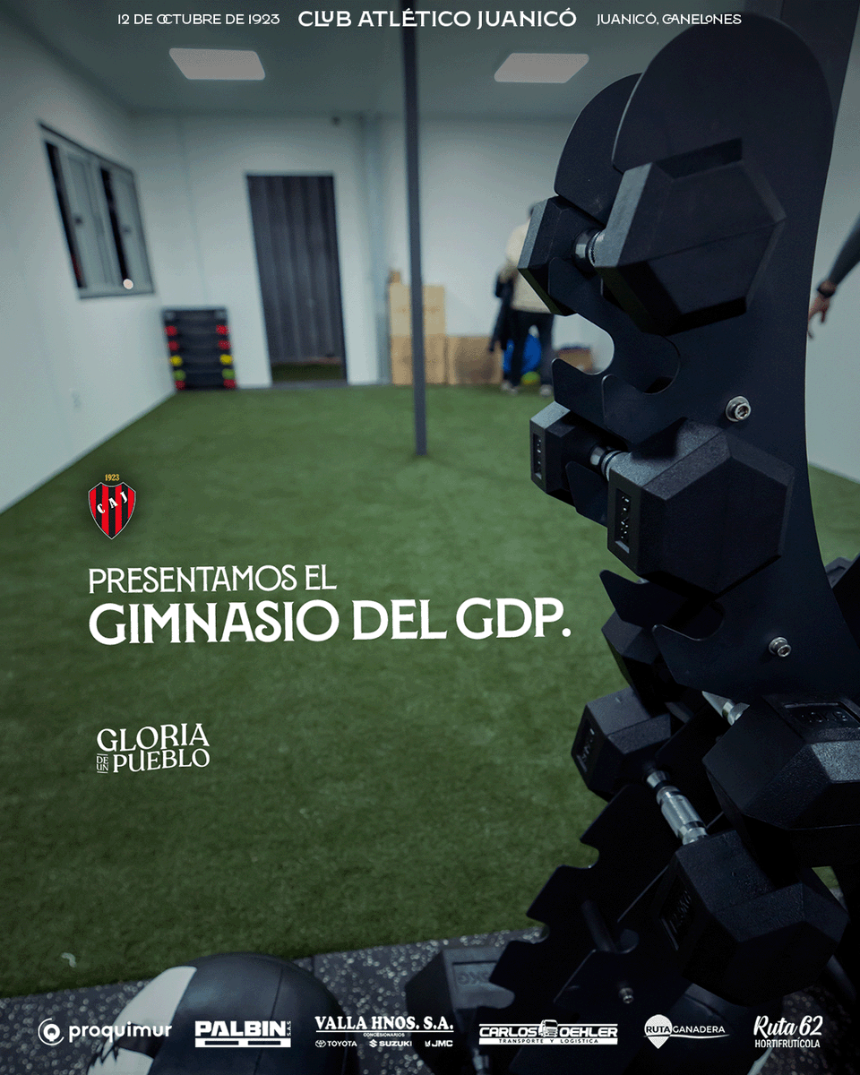 OficialCAJ's tweet photo. 💪🏟️ EL CLUB CRECE

En el Estadio Gloria de un Pueblo inauguramos un gimnasio, equipado y pensado para acompañar el desarrollo de todas nuestras categorías y del plantel principal.

Tenemos la convicción que crecer es construir mejores espacios para entrenar, prepararse y soñar. https://t.co/dUdY7f7vQZ