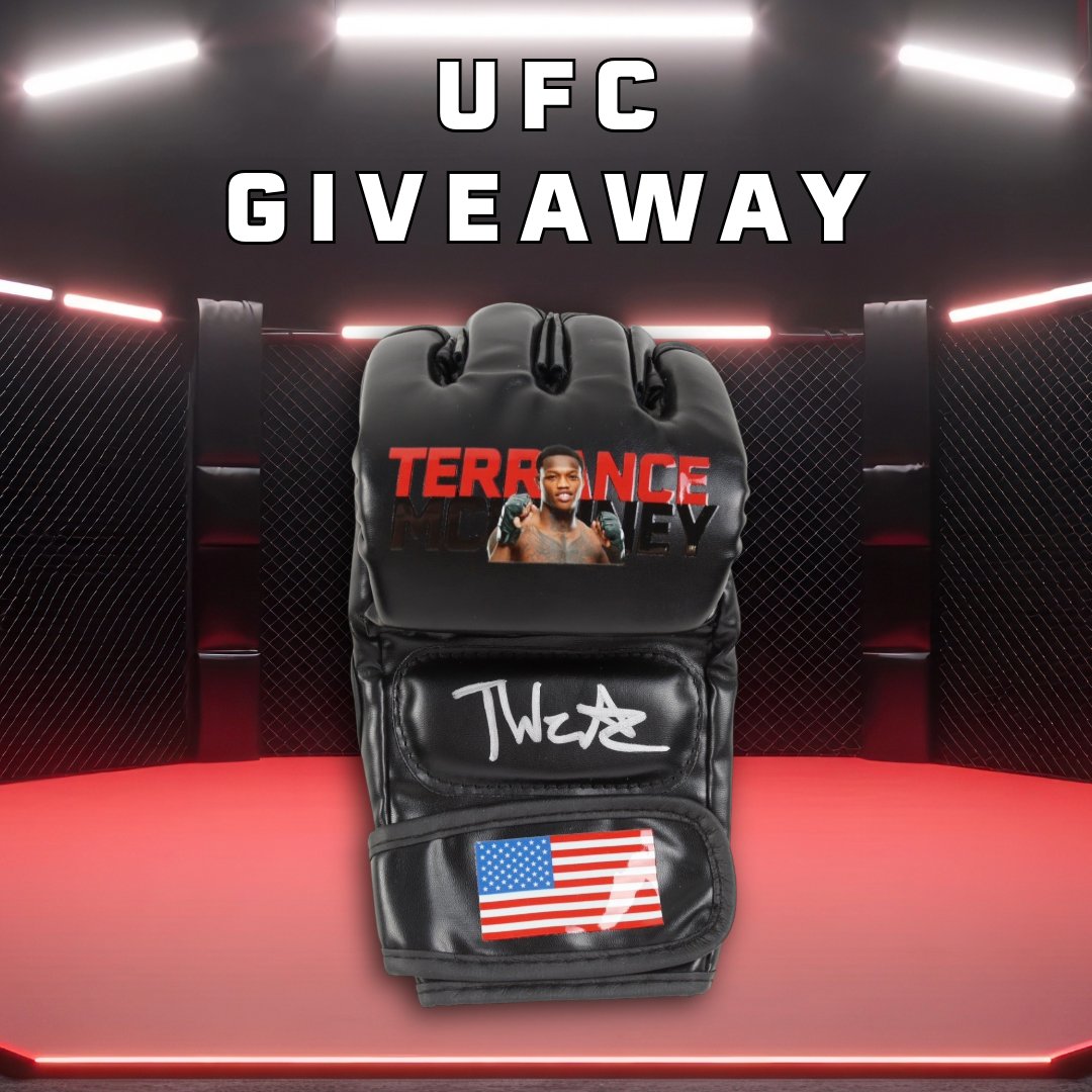 PristineAuction's tweet photo. 🚨 FIGHT NIGHT GIVEAWAY 🥊
If Terrance McKinney wins this weekend, we're giving away this signed Terrance McKinney glove!
To enter:
✅ Follow @PristineAuction
✅ Like + Retweet
✅ Comment a 🥊
⏰ Entries close at the start of the main card on Saturday.
📅 Winner announced July 13.