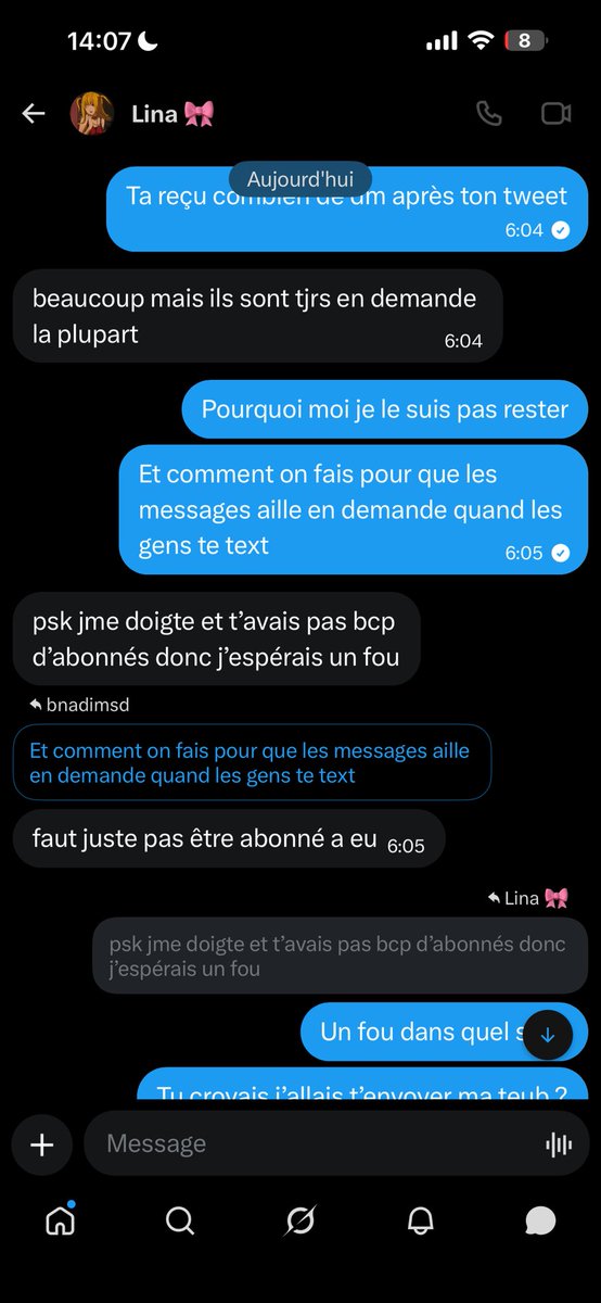 deathnotevictim's tweet photo. Effrayante la conversation https://t.co/deja6mZBrv